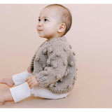 Popcorn Cardigan, Flax