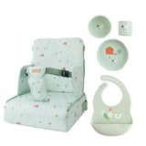 Funny Farm Feeding Fun with Portable Booster Seat