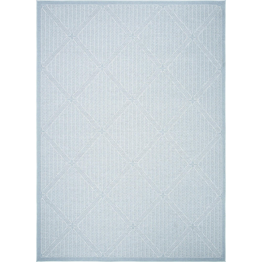 Bermuda Sienna Indoor/Outdoor Rug, Light Blue