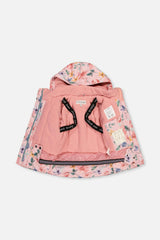 Two Piece Play Snowsuit Pink Vintage Floral Print