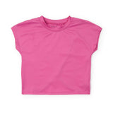 Sloane Girls' Short Sleeve Performance Top by LH Sport - Hot Pink