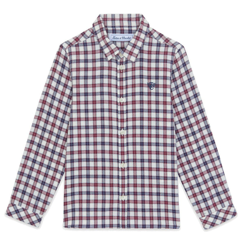 TARTINE ET CHOCOLAT Bordeaux Shirt - Nacre