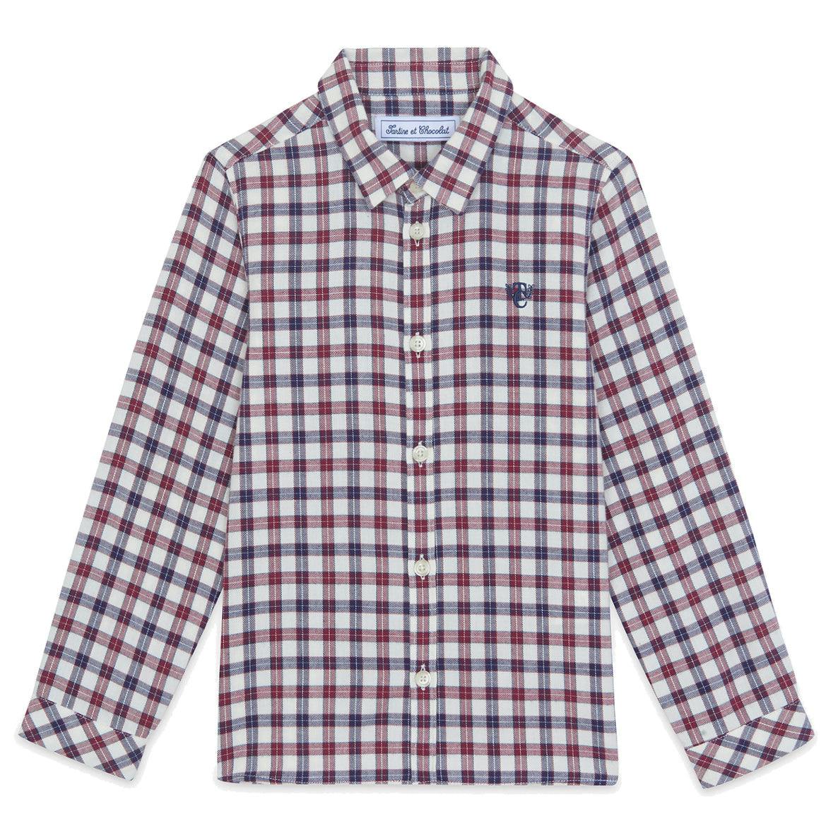 TARTINE ET CHOCOLAT Bordeaux Shirt - Nacre