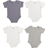 *Exclusive* Baby Boy Short Sleeve 4pc Onesie Set