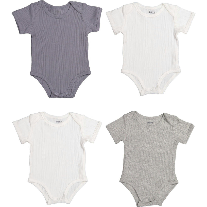 *Exclusive* Baby Boy Short Sleeve 4pc Onesie Set