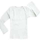 Rib Lap Shoulder Tee Long Sleeve Cloud
