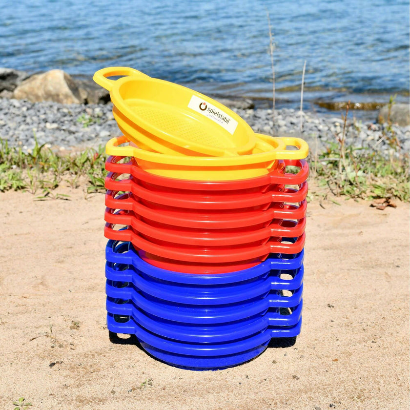 Large Sand Sieve 12 Pack (5 red