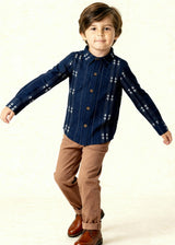 Midnight Loom Button Down Shirt