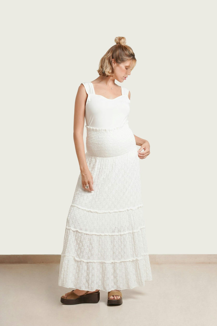 Florence Stretch Lace Maxi Skirt