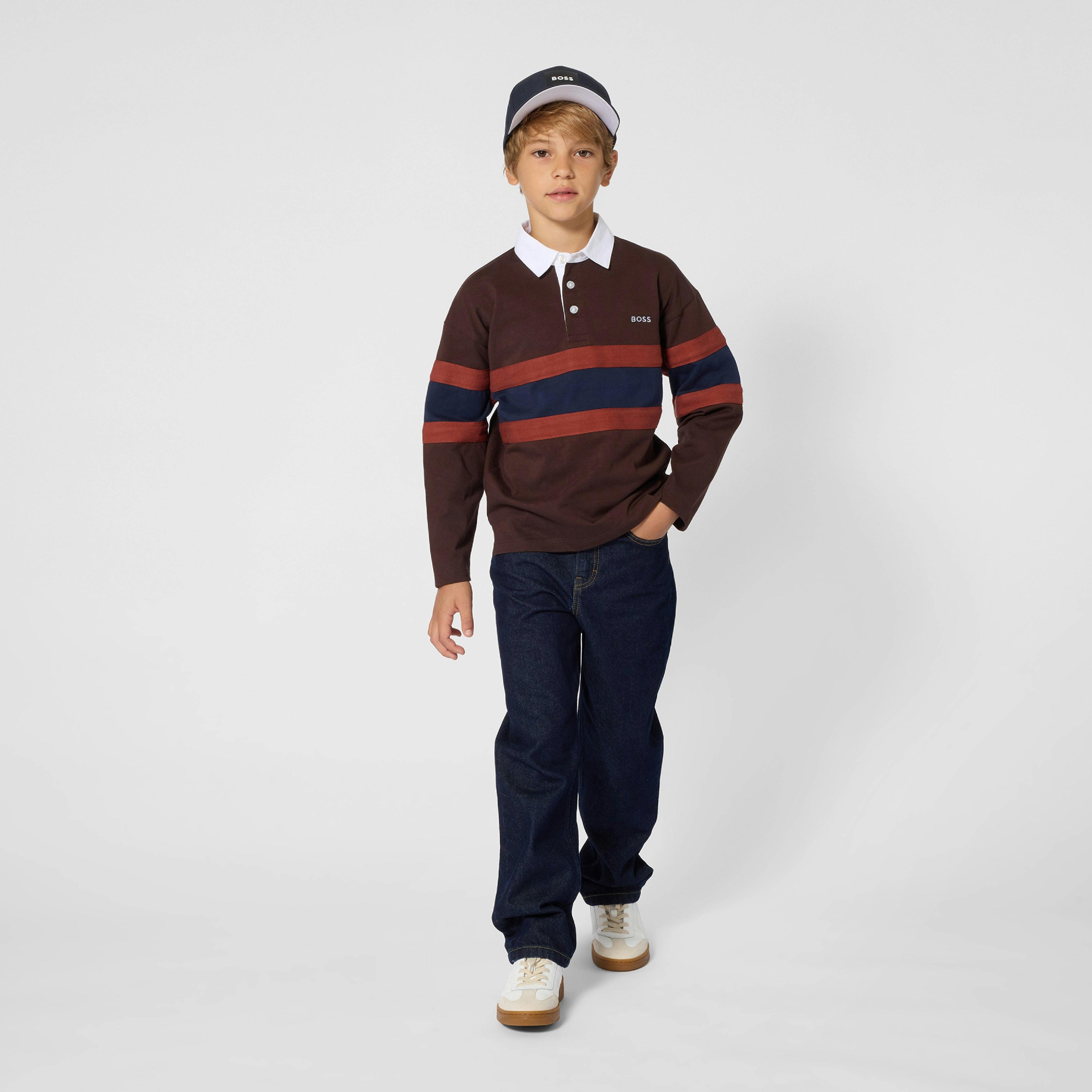 Brown Oversized Polo Shirt