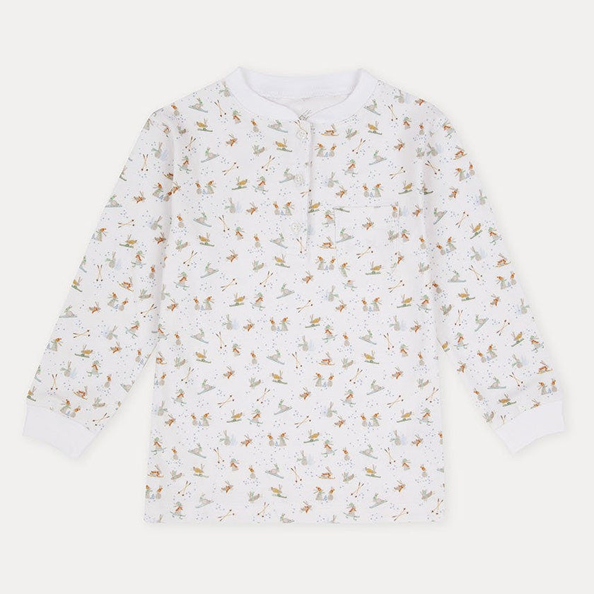Kids Skiing Rabbits Pyjama