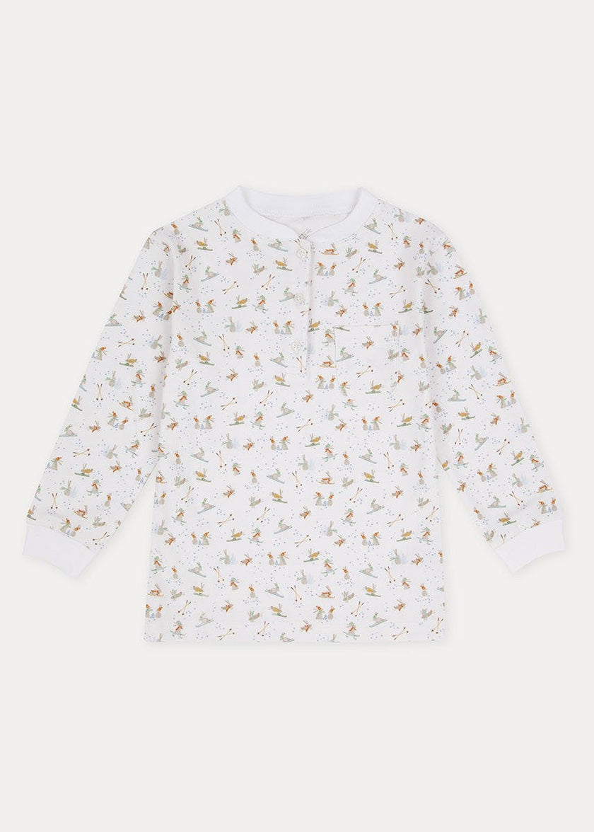 Kids Skiing Rabbits Pyjama
