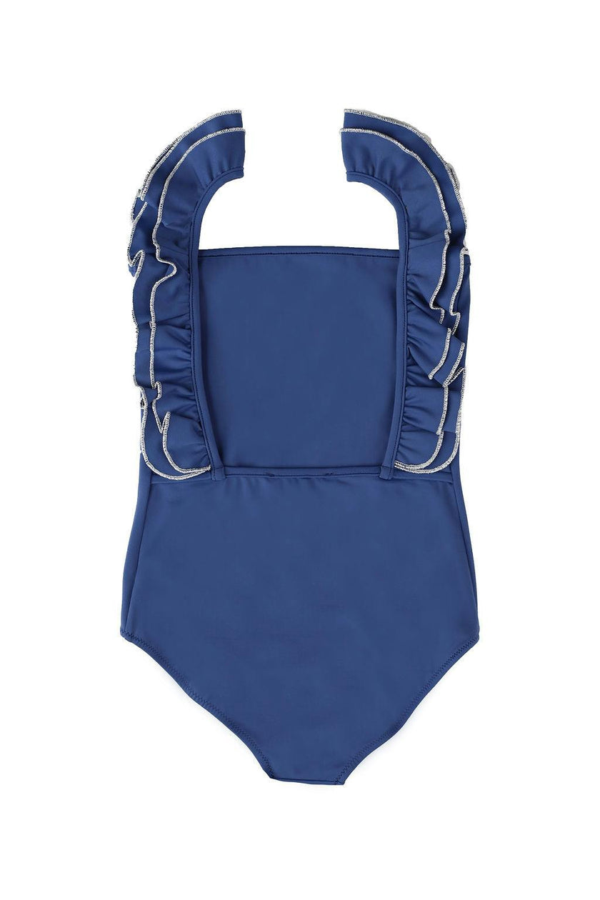 Valentina One Piece Swimsuit Space Blue And Sparkle