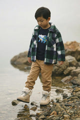 Raglan T-Shirt Dark Blue And Green