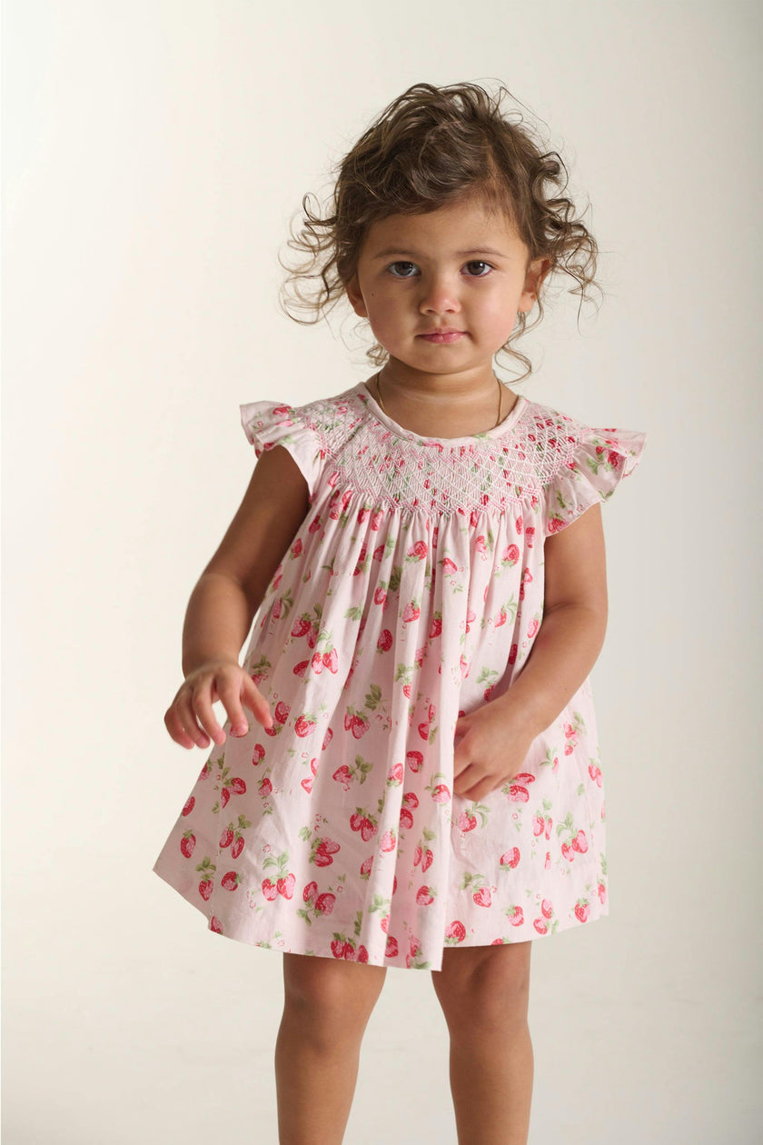 Hand-Smocked Baby Dress - Fresa