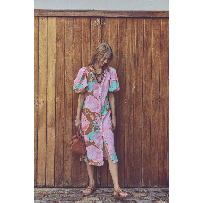 Bubble Linen Dress