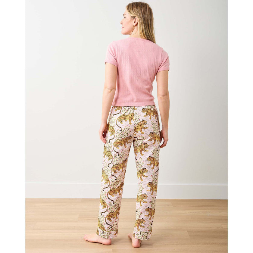 Pointelle Short Sleeve Tee, Pink