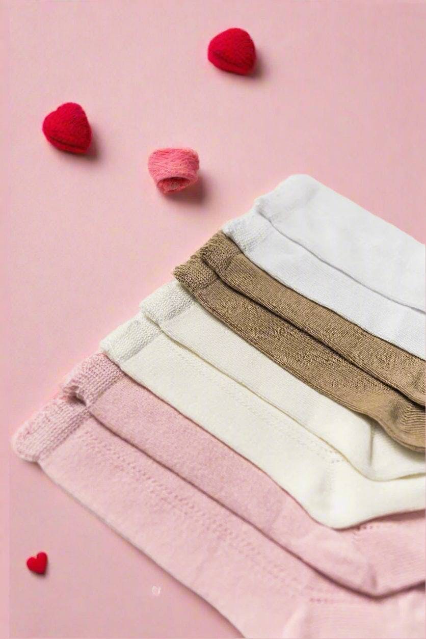 LLB Eyelet Knee High Socks (2 pairs in each order)