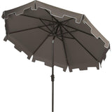 UV-Resistant Zimmerman 9' Crank Push-Button Tilt Umbrella