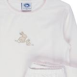 Stripy Bunny Embroidered Pajamas