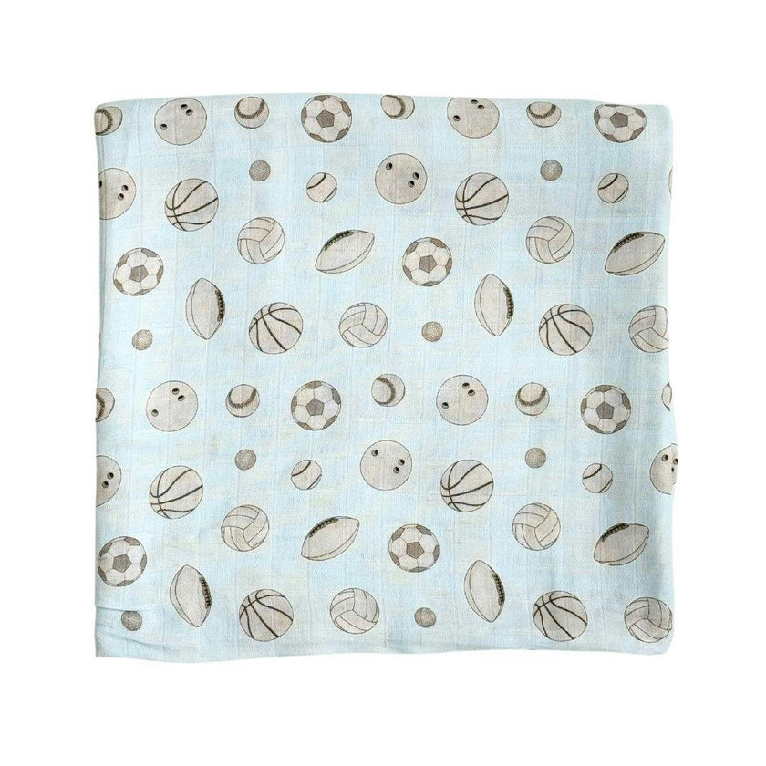 Bamboo Muslin Swaddle Blanket in Rosie Posie