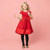 Florence Velvet & Satin Bow Party Dress