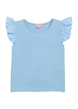 Eyelet Tank - Light Blue