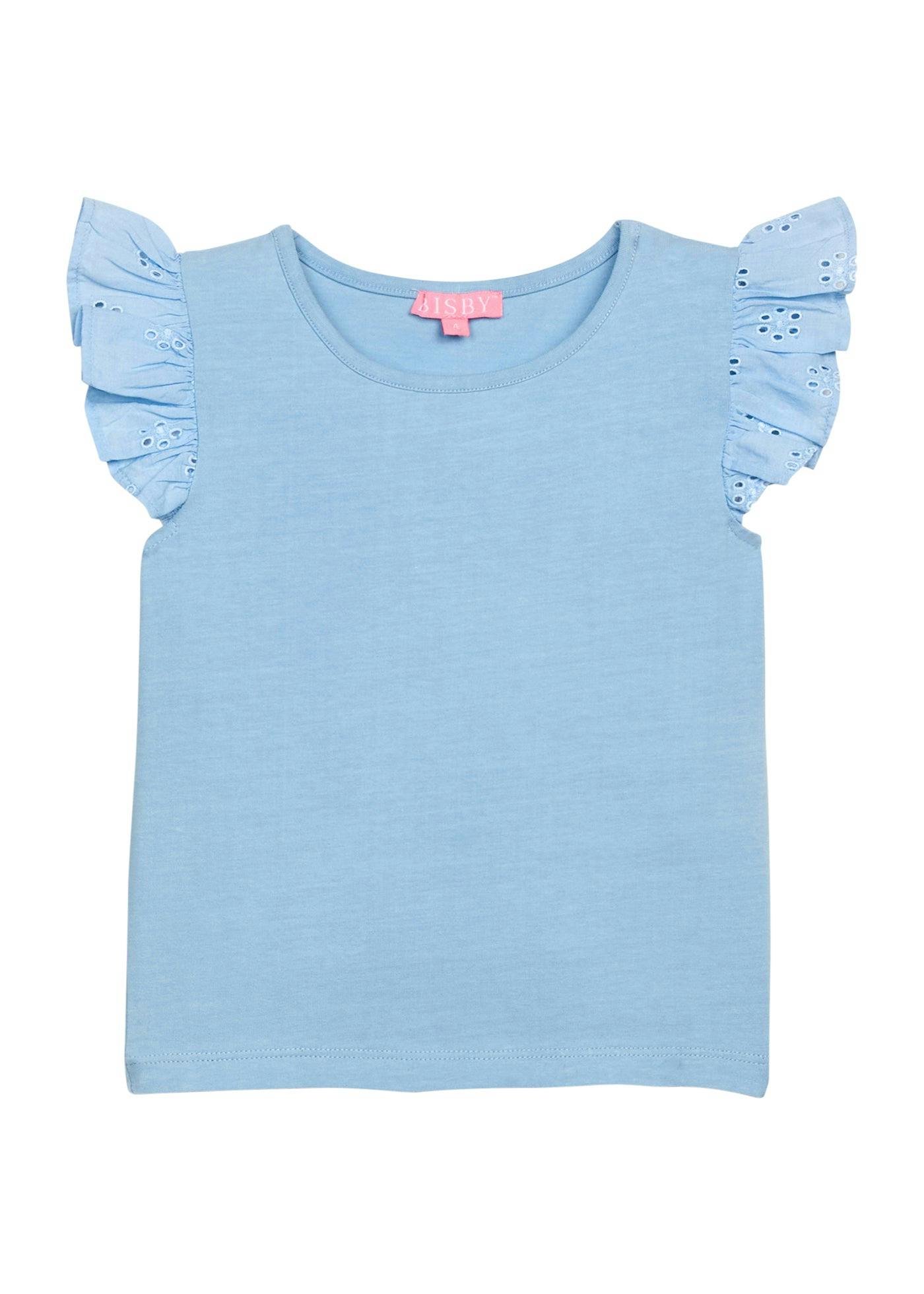 Eyelet Tank - Light Blue
