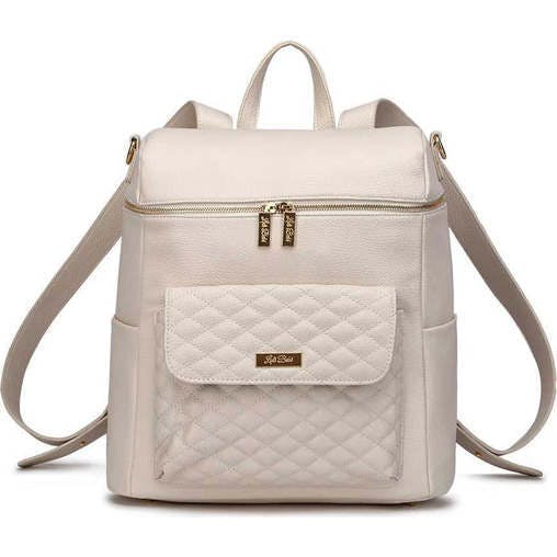 Monaco Diaper Bag | Pearl White