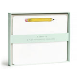 Set of 8 Flat Notecards