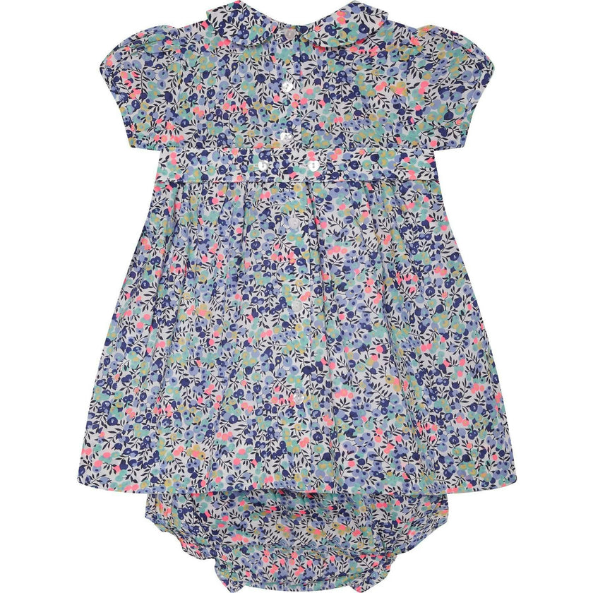 Made With Liberty Fabric Smocked Baby Dress Klee