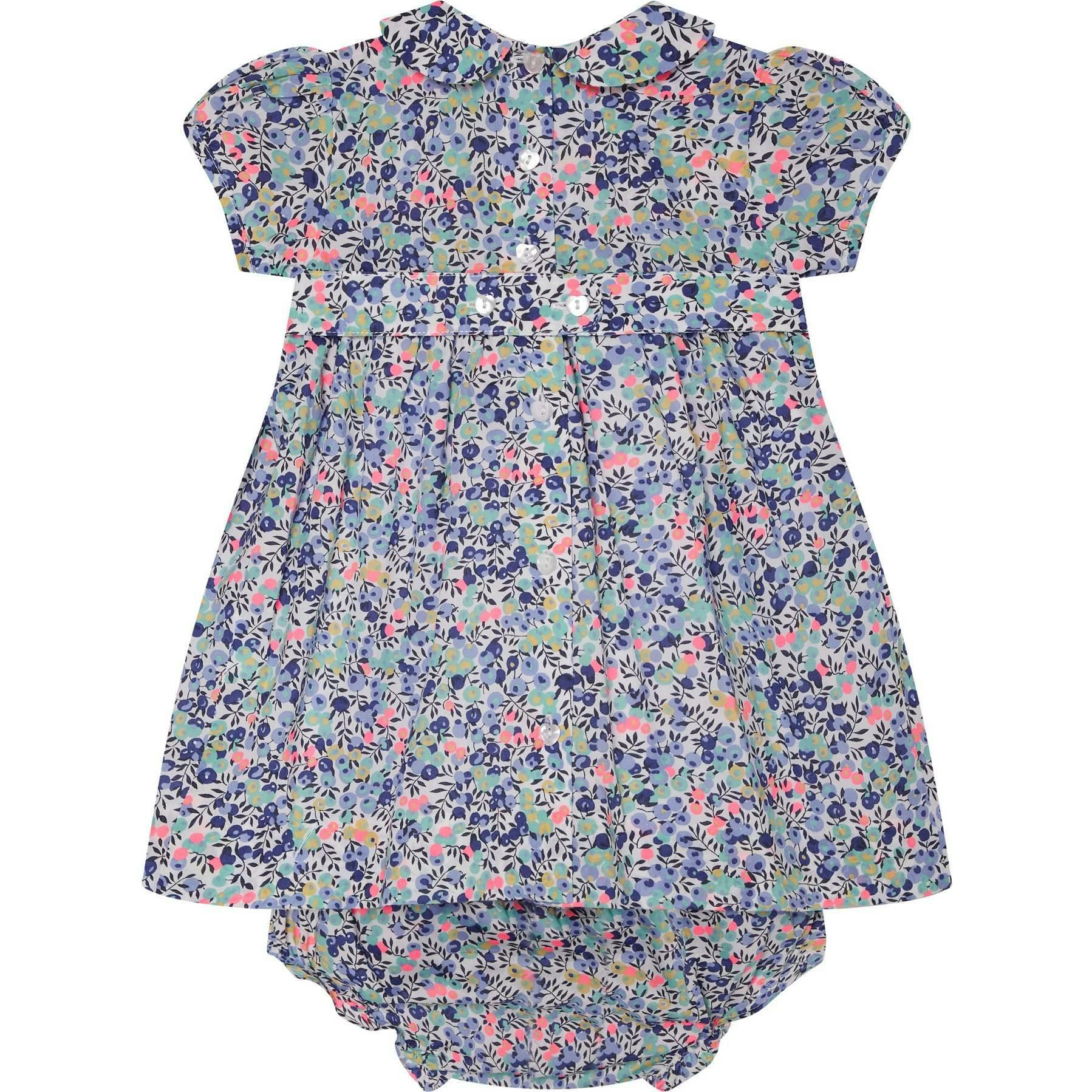 Made With Liberty Fabric Smocked Baby Dress Klee