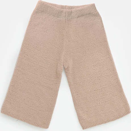 Baby Girls Fuzzy Wide Leg Relaxed Fit Pants