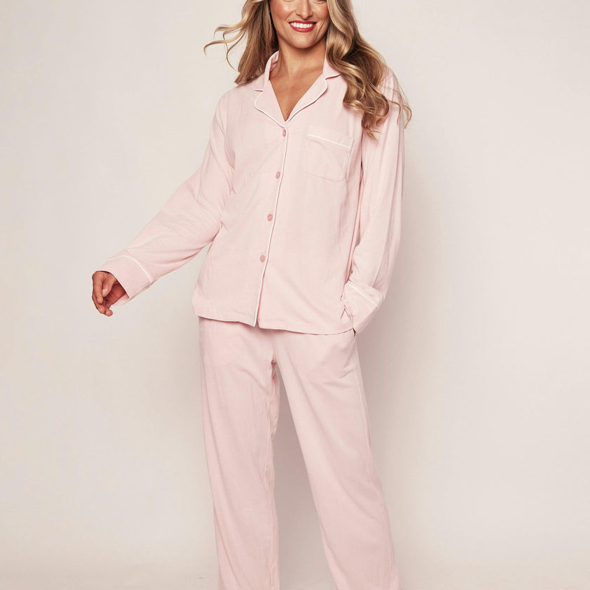 Women's Pima Pajama Set in Pink