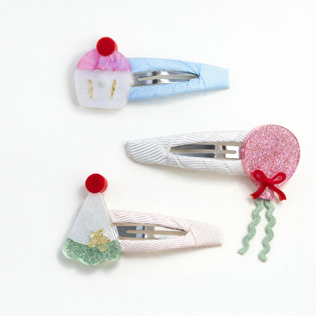 Cupcake Party Snap Clips