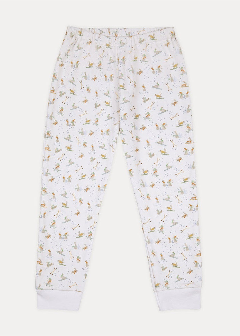 Kids Skiing Rabbits Pyjama