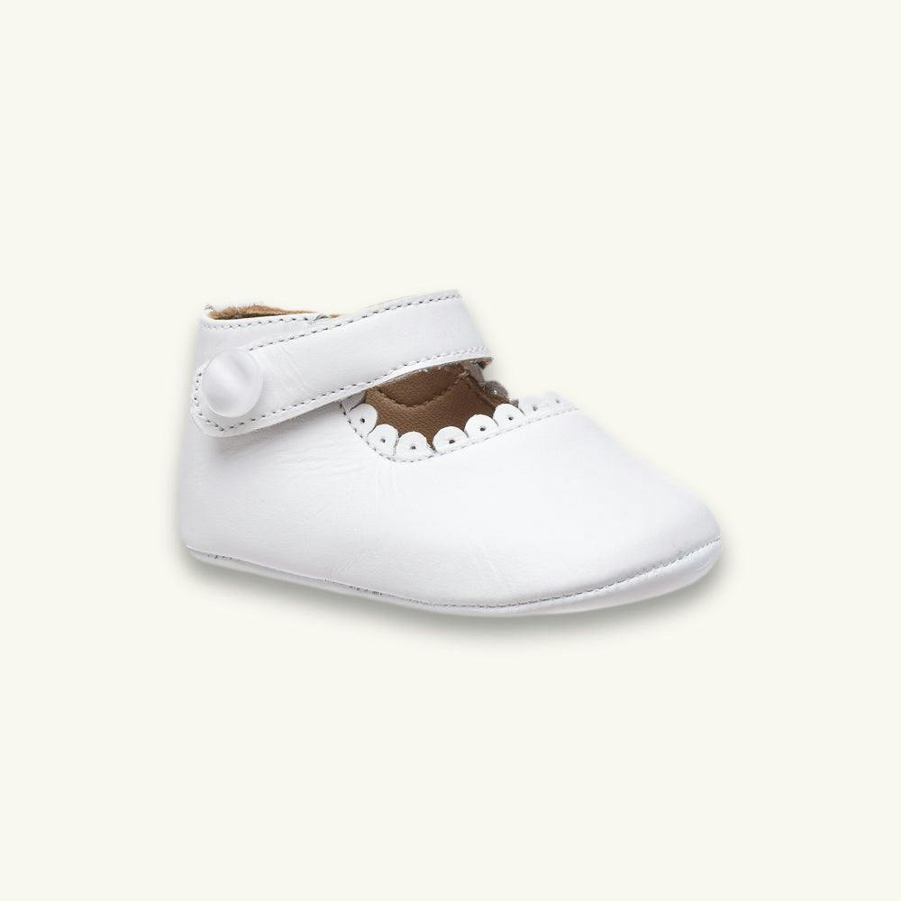 Baby Mary Jane | White Leather