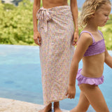 women's orchid floral pareo