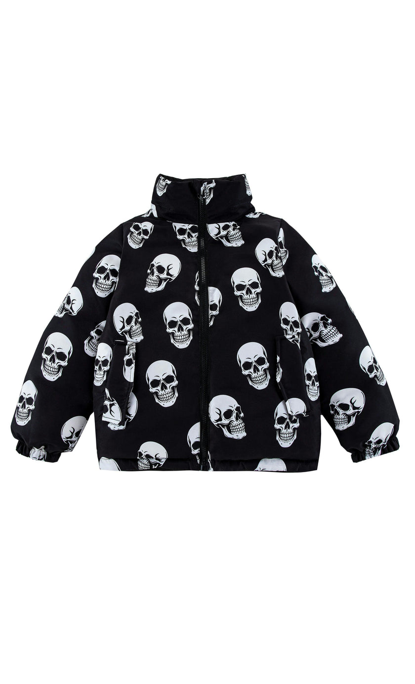 Charlie Heavy Weight Down Puffer Coat, Skulls