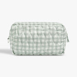 Toiletry Pouch - Green Gingham