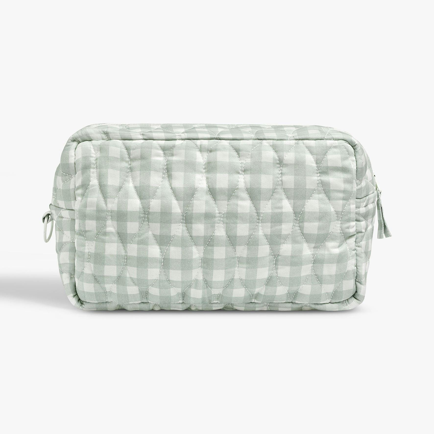 Toiletry Pouch - Green Gingham