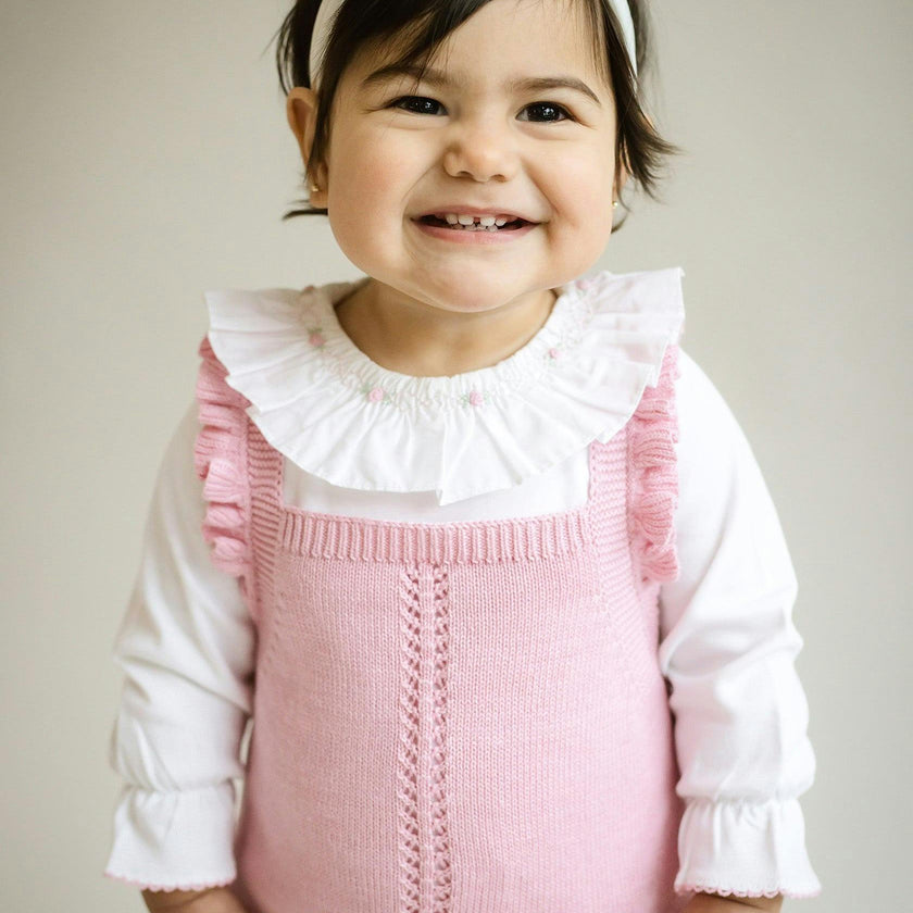 Smocked Collar Bubble Romper