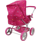 Garden Doll Pram Doll Accessory w/ Storage Basket & Bassinet