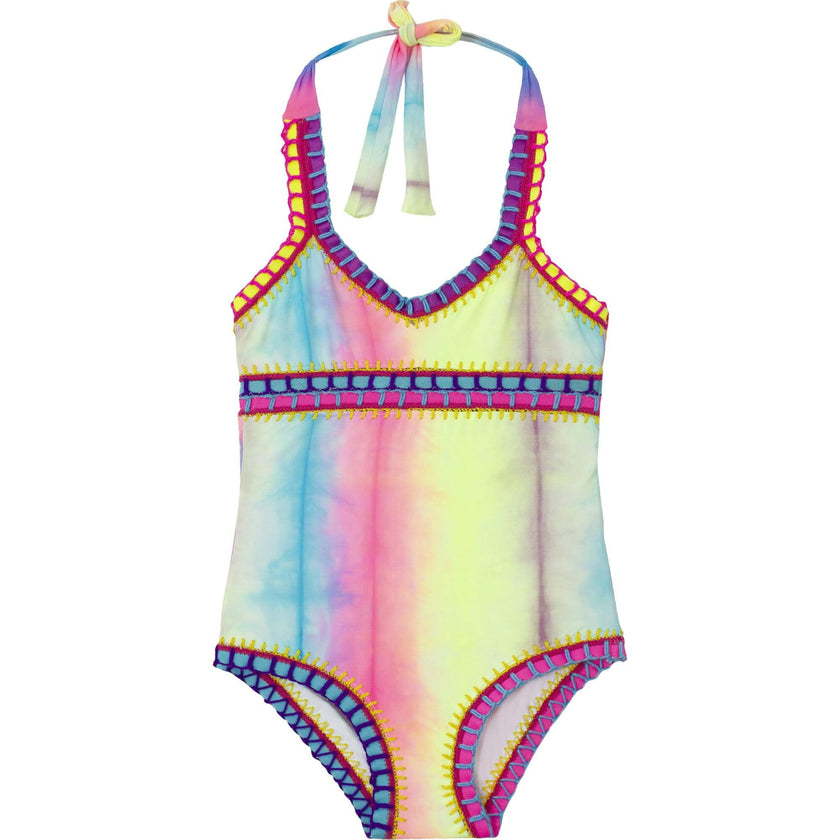 Rainbow Embroidered One Piece, Prints