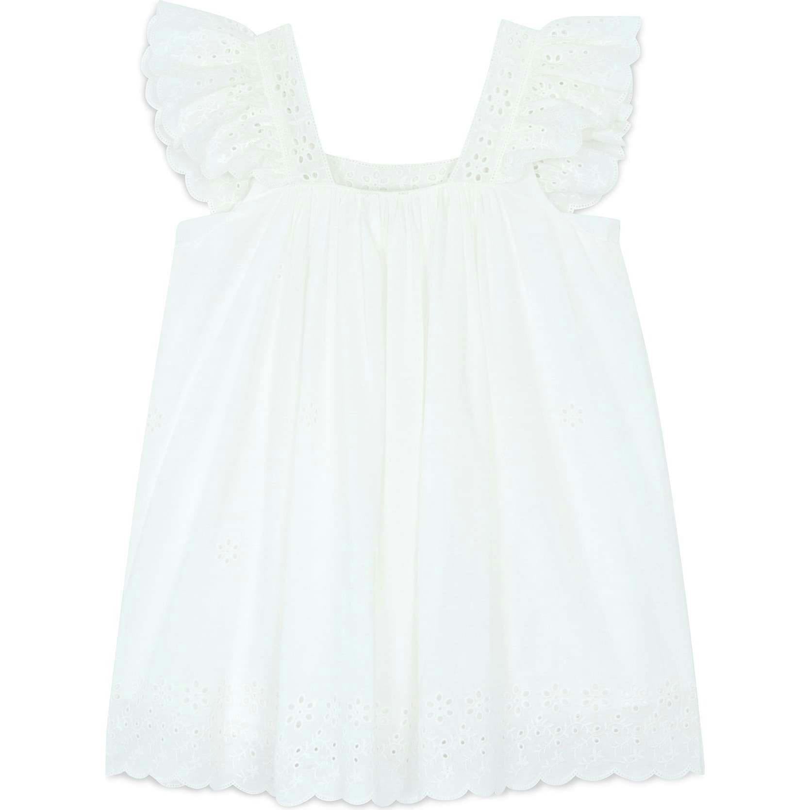 BONTON Embroidered Voile Laura Dress