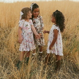 Janey Collared Smocked Ruffled Dress