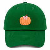 Pumpkin Bow Baseball Hat