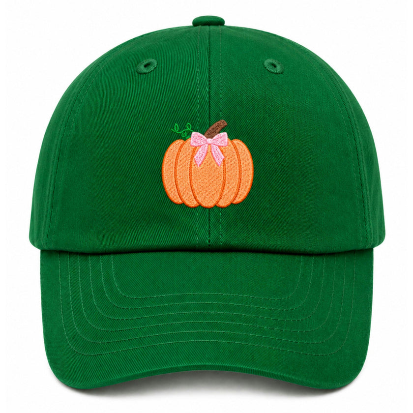 Pumpkin Bow Baseball Hat