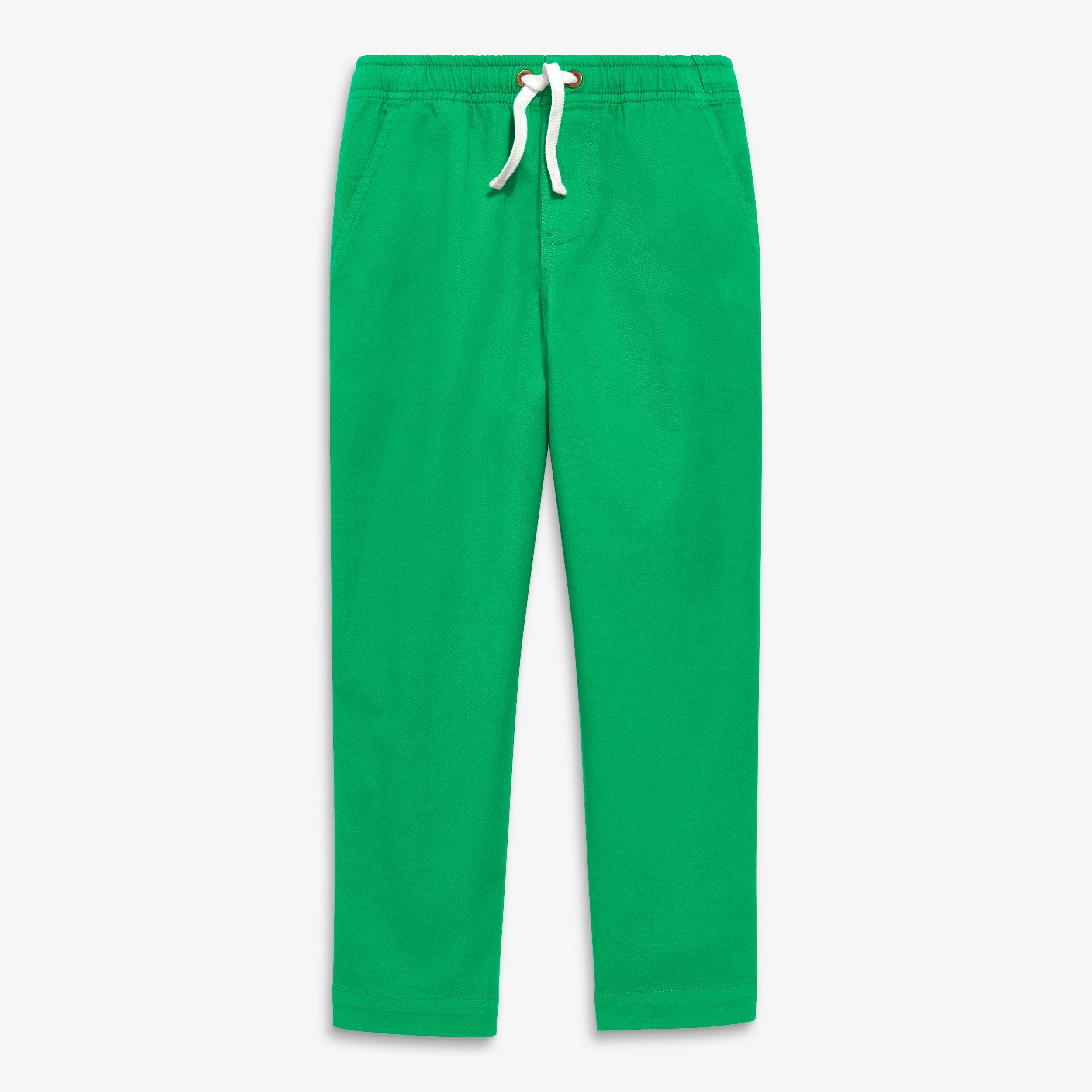 Kids stretch chino drawstring pant