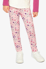 Printed Leggings Pink Printed Daisies